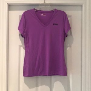 Purple athletic tee shirt